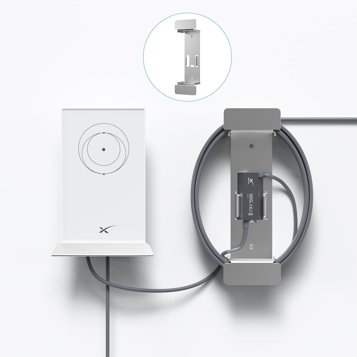 XTAR 2-in-1 Starlink Mount: Easy Install & Cable Management