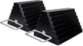 Rubber Heavy Duty Wheel Chocks 2 Pack - Solid Grip for Trailers