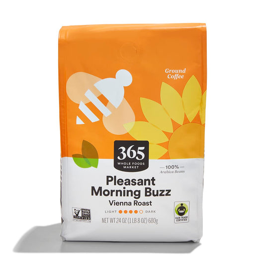 365 Whole Foods Pleasant Morning Buzz Ground Coffee, 24 OZ