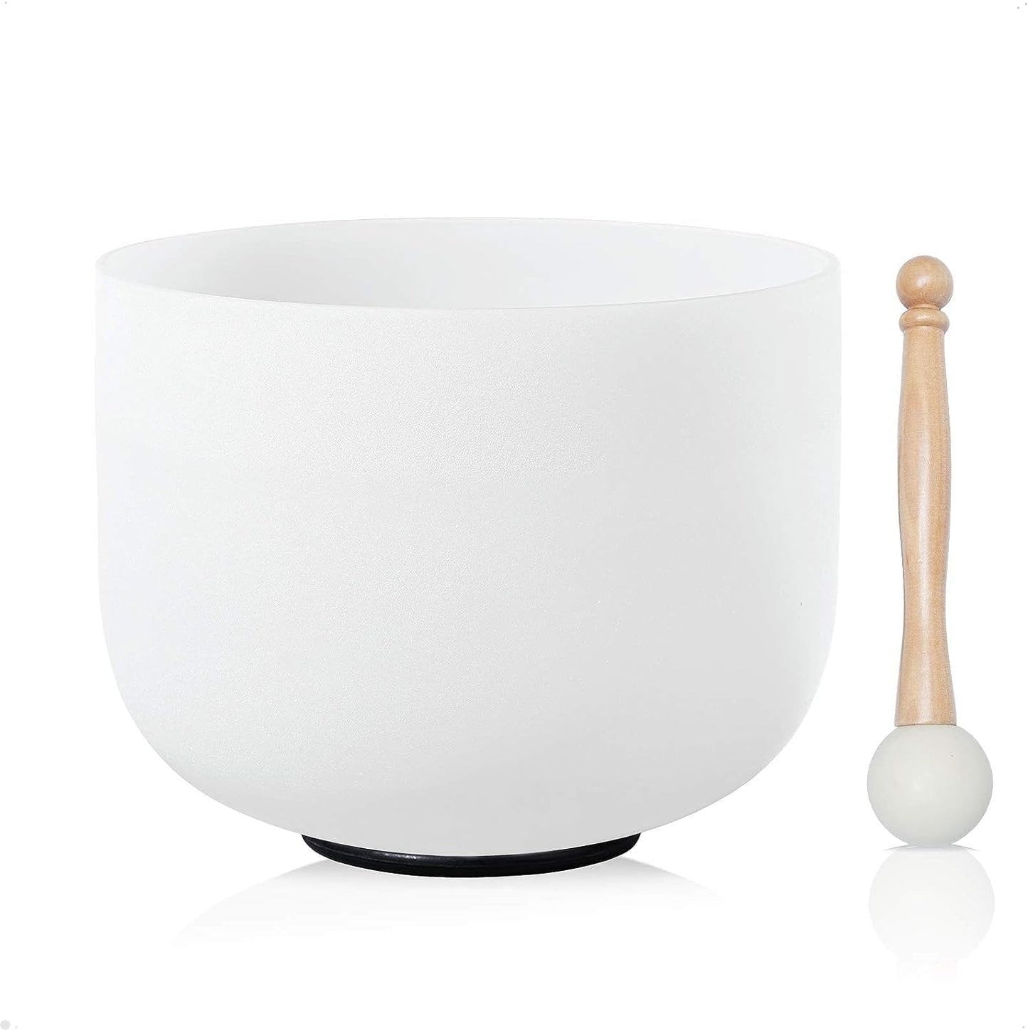 432Hz 8 Inch A Note Frosted Quartz Crystal Singing Bowl