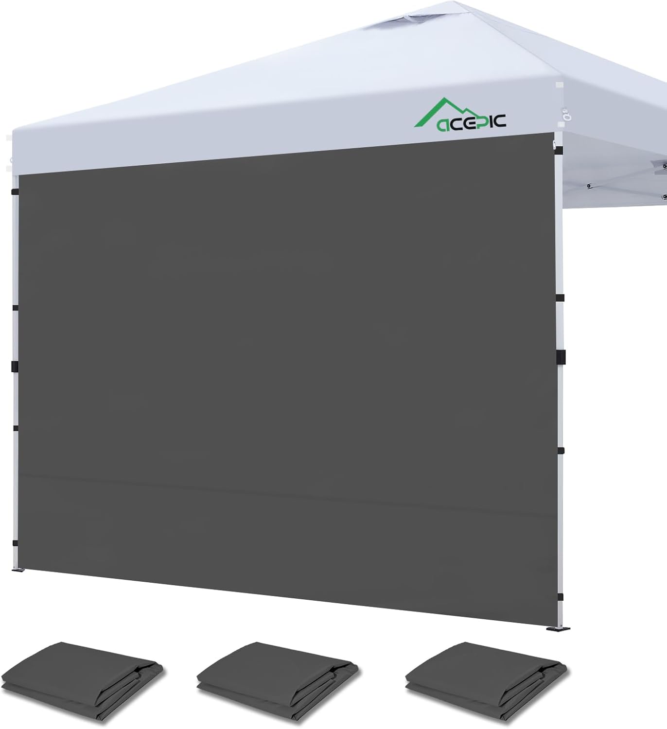 Durable Canopy Sidewalls for 10x10 Pop Up Canopy, 3PCS Set