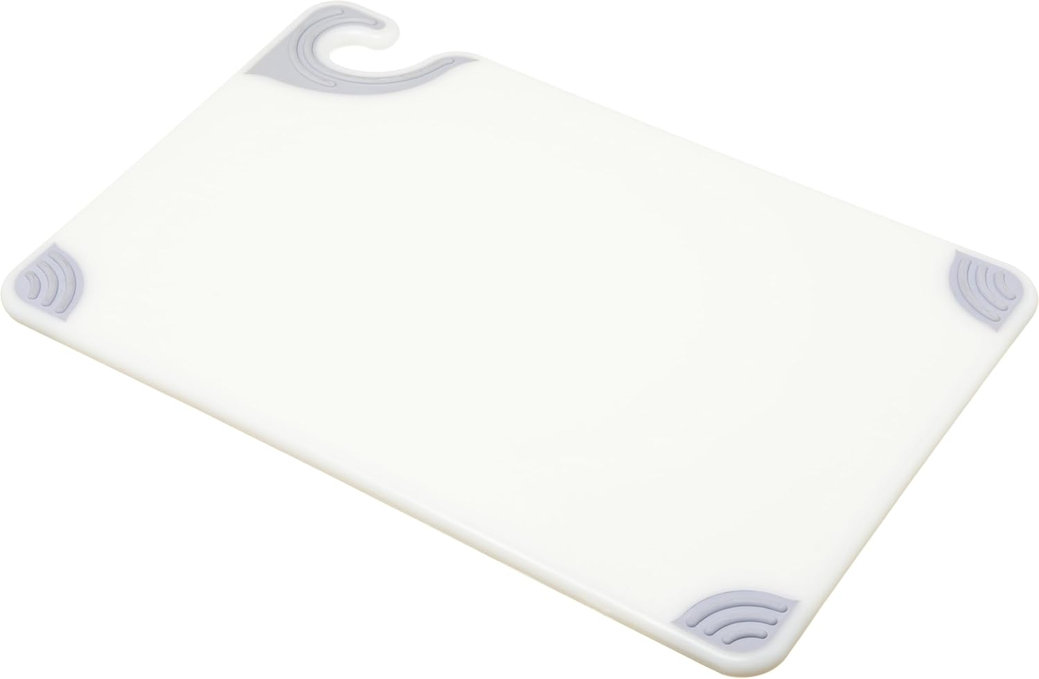 San Jamar Saf-T-Grip Plastic Cutting Board with Safety Hook