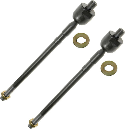 TRQ Front Inner Tie Rod Set for 2003-2006 Mitsubishi Outlander