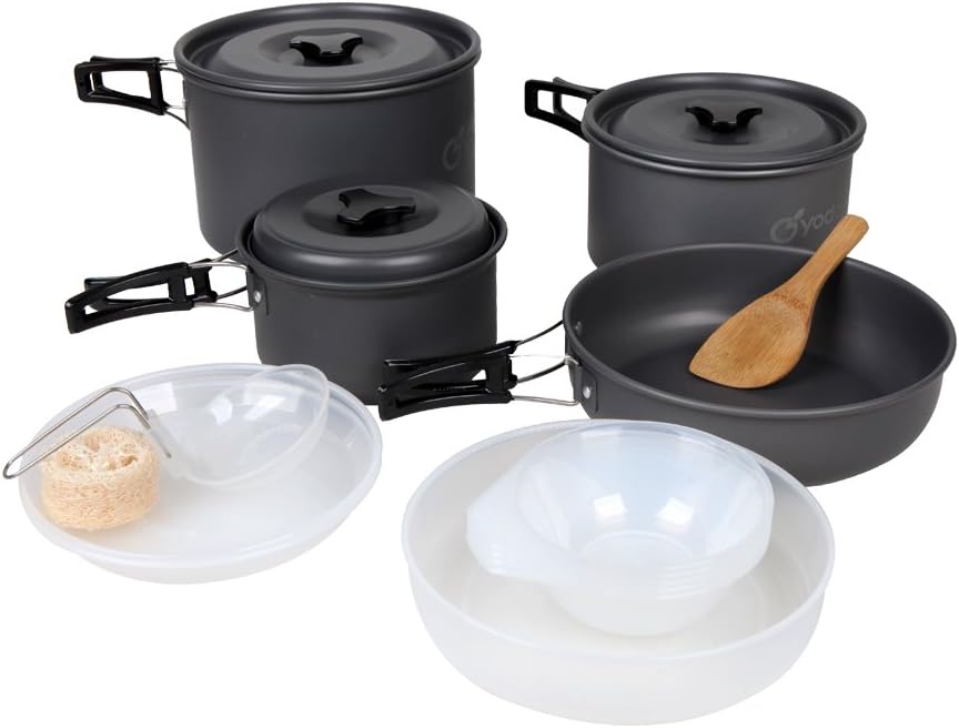 Yodo Lightweight Camping Cookware Set for 4-5