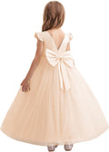 Flower Girl Dress Tulle Satin Ruffle - Princess Party Gown