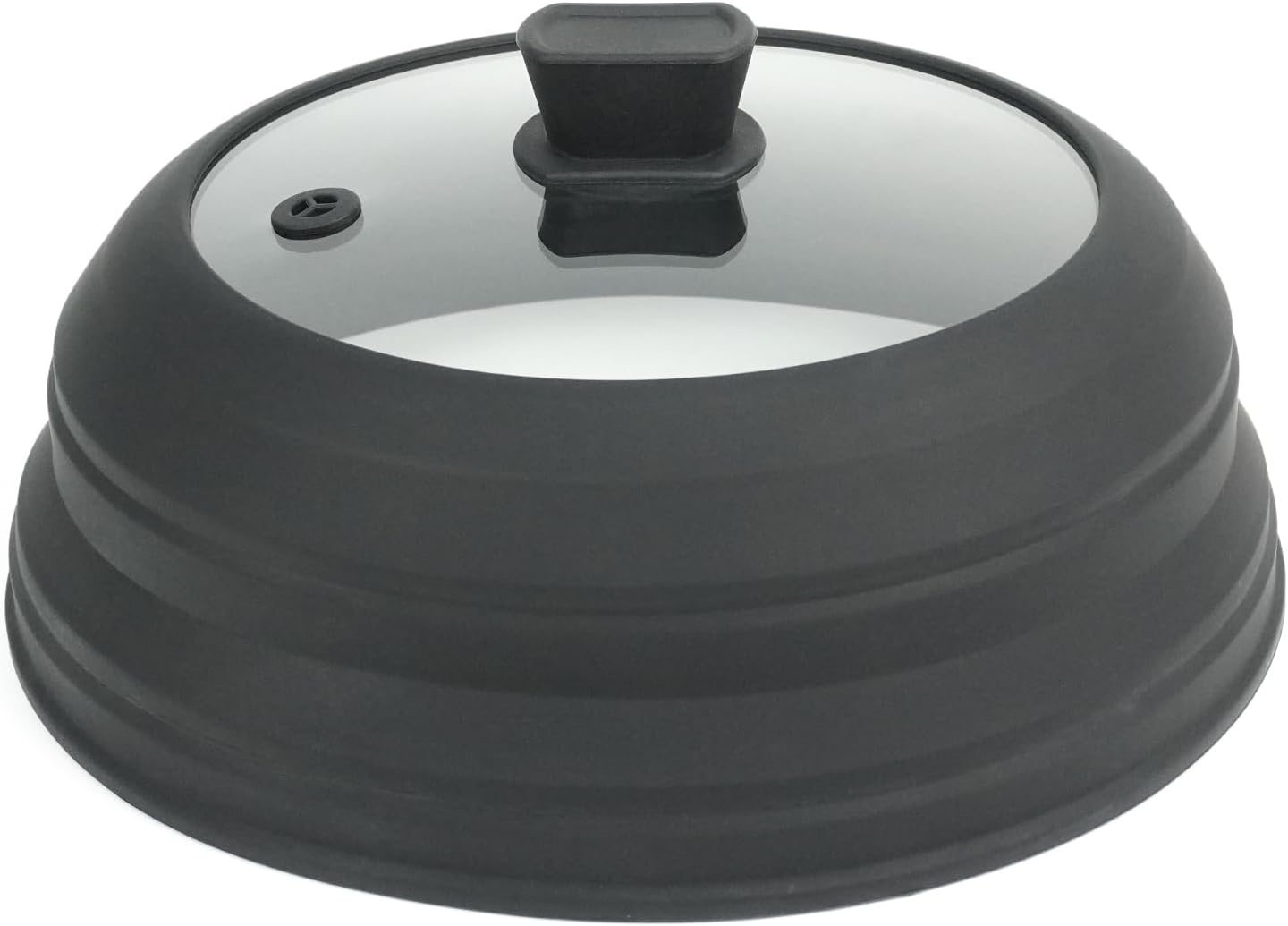 LeMuna 10.5 Glass Microwave Splatter Cover - BPA Free & Collapsible