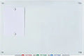 Audio-Visual Direct Magnetic White Glass Dry-Erase Board Set - Clean