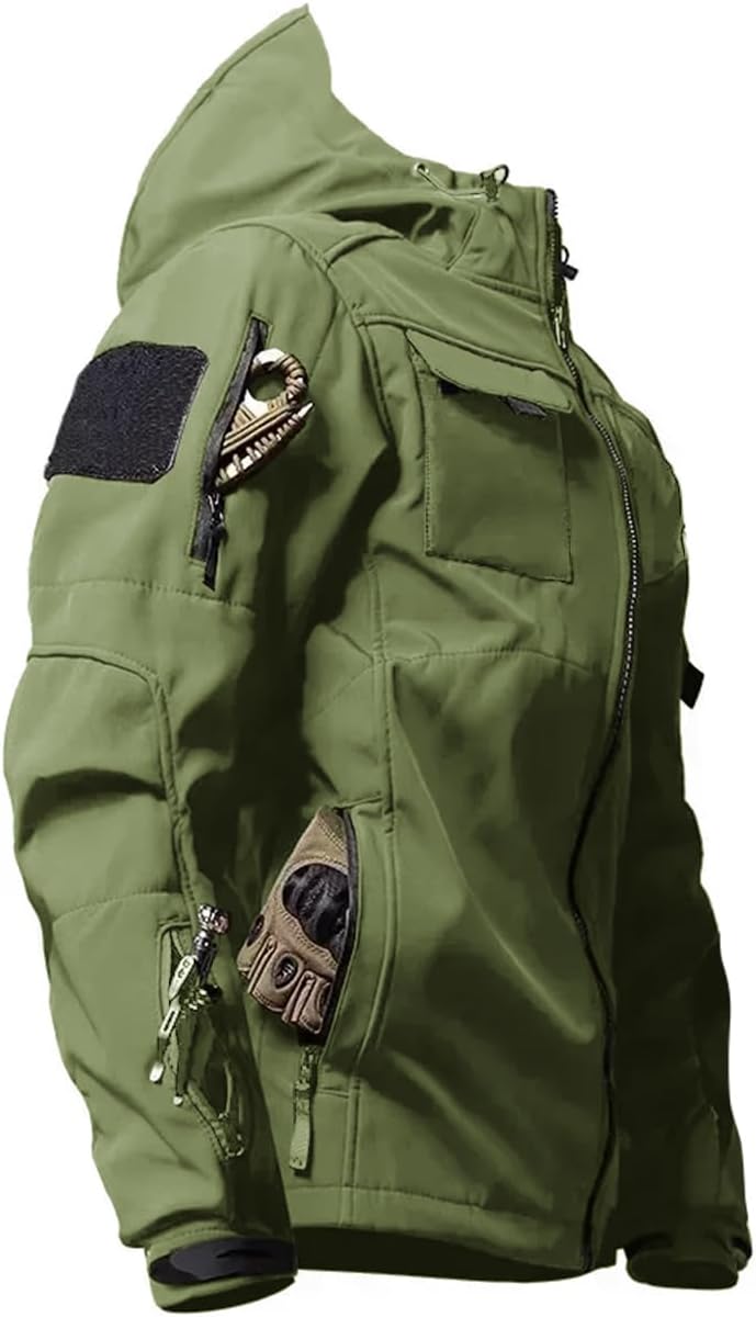 Men's Tactical Soft Shell Jacket for Outdoor Activities and Comfort