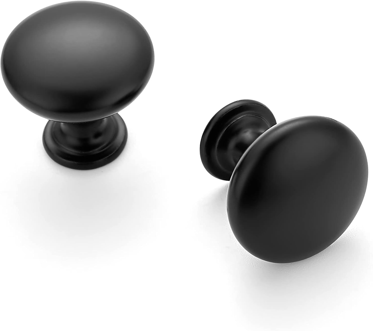 Ravinte 30 Pack Matte Black Round Zinc Cabinet Knobs for Home