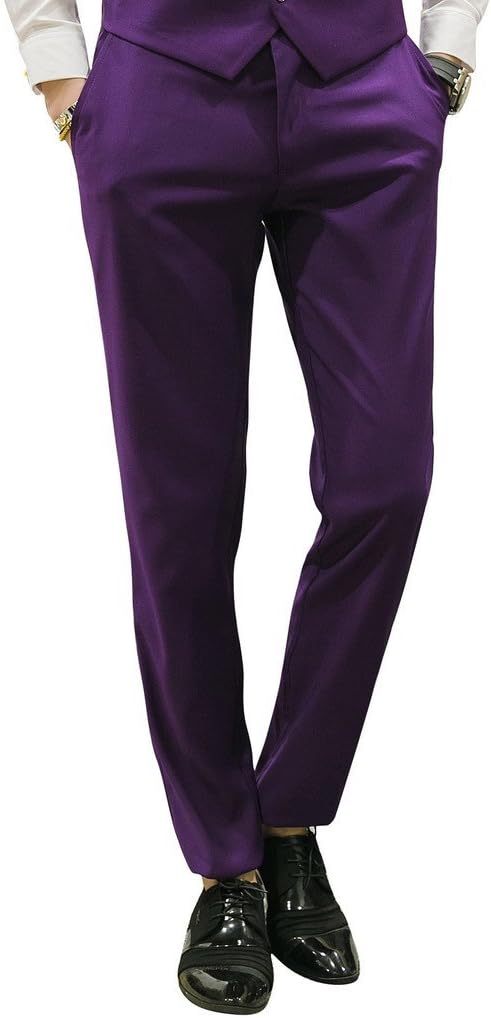 MOGU Mens Slim Fit Front Flat Casual Pants for Every Occasion