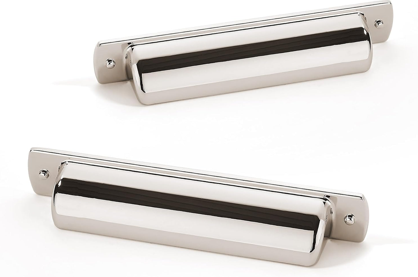 Khtumeware 10 Pack 3-3/4 inch Polished Nickel Drawer Pulls
