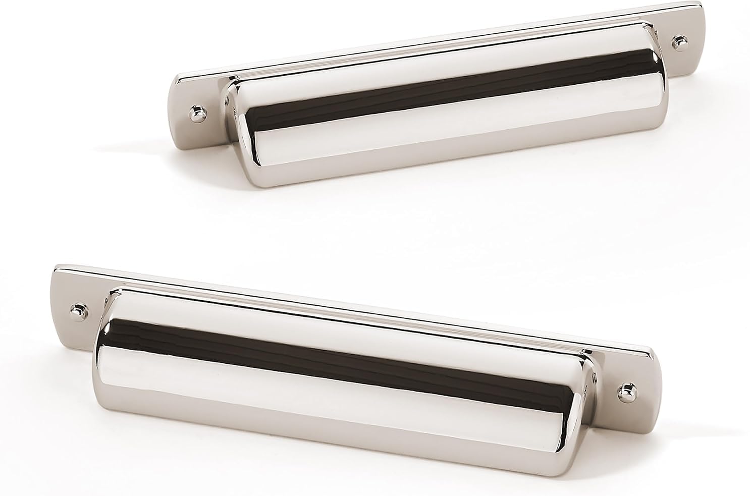 Khtumeware 10 Pack 3-3/4 inch Polished Nickel Drawer Pulls