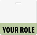 Custom Badge Buddy Horizontal Mint Green (20 Pcs) - Durable