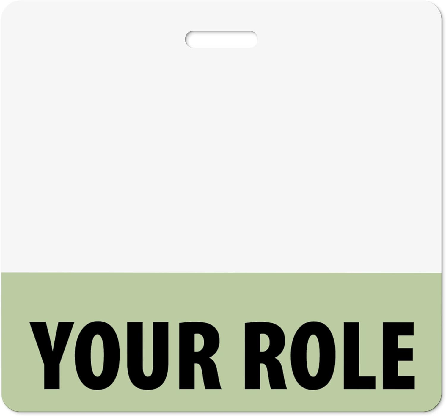 Custom Badge Buddy in Mint Green - Durable Double Sided Cards