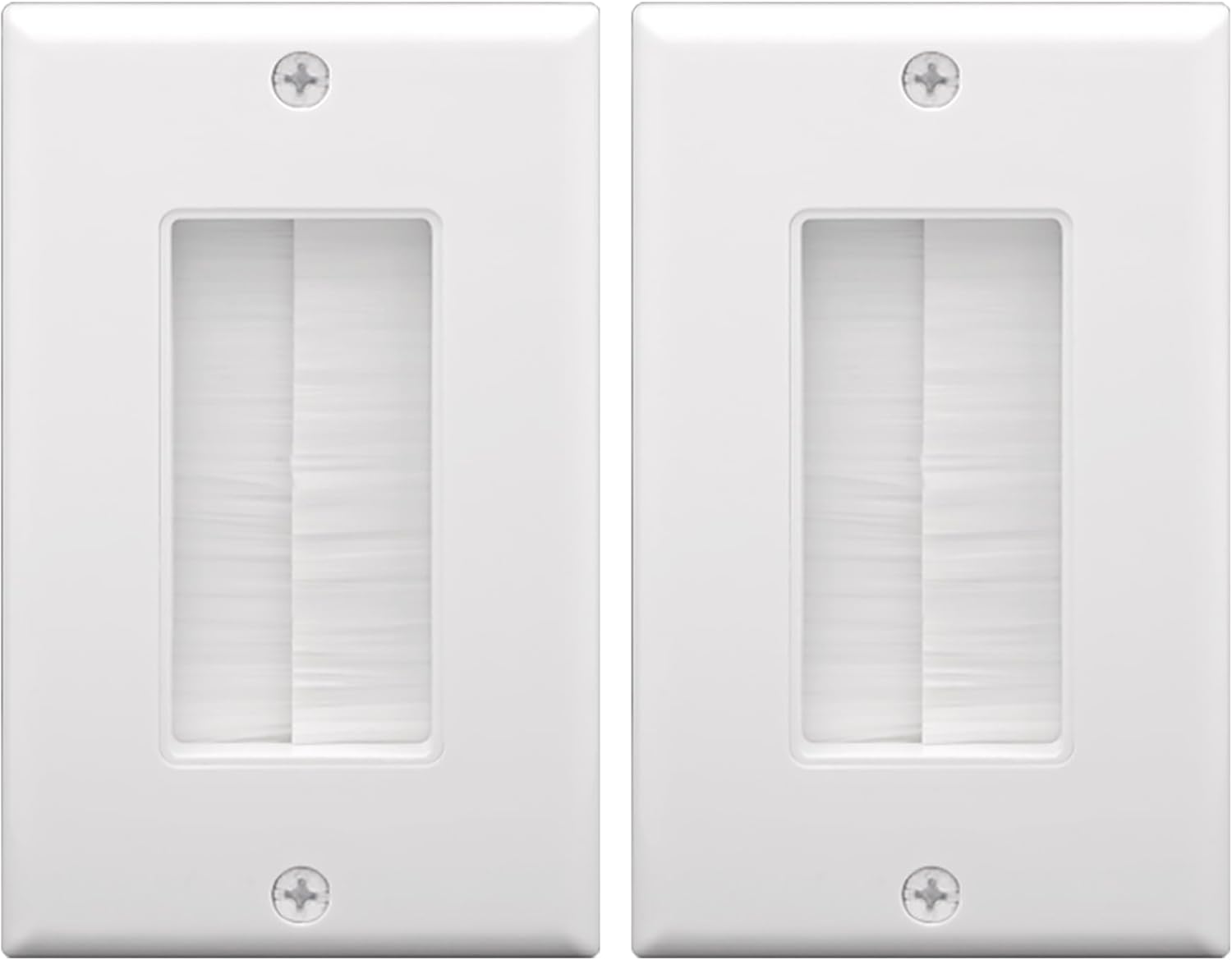 Effortless Cable Management for Wall-Mounted TV: VCE Brush Wall Plate (2-Pack)