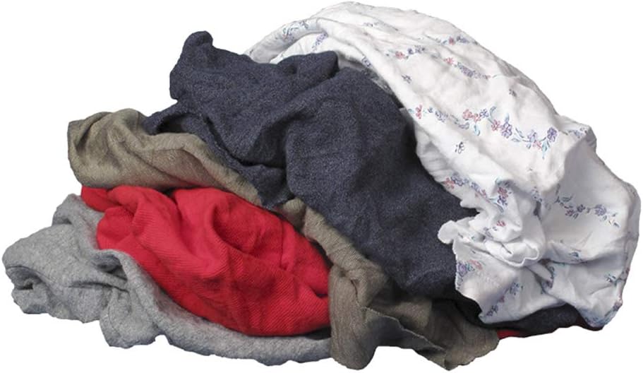 Recycled Multicolored T-Shirt Cloth Rags for All-Purpose Use