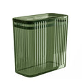 Transparent Trash Can 3.5 Gallon Slim Clear Bin - Press Lid