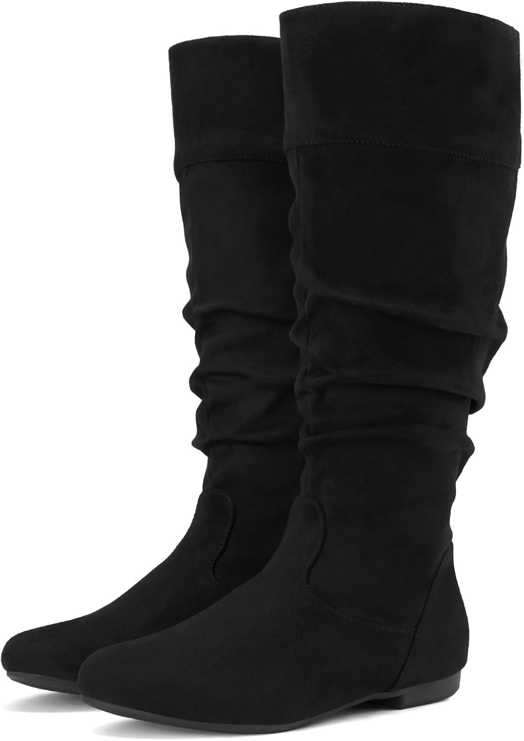 Rollda Women's Slouchy Knee High Boots for Stylish Comfort
