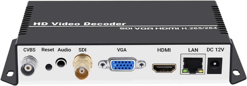 H.265 H.264 Video Streaming Decoder for IP Camera and More