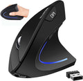 More&Better Rechargeable Vertical Mouse - Ergonomic Design, 1600 DPI, 5 Buttons, for Laptop/Desktop