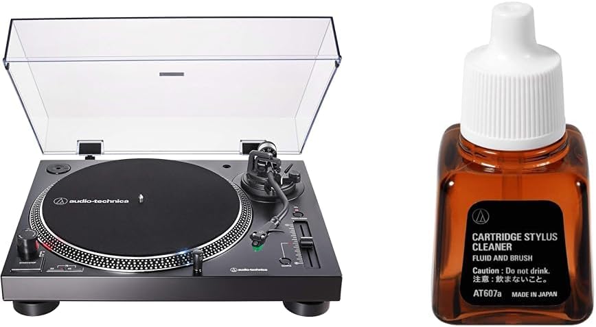Audio-Technica AT-LP120XUSB-BK Turntable with Stylus Cleaner