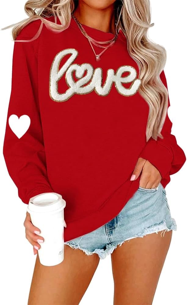 Love Heart Graphic Sweatshirt - Cozy Valentine's Gift