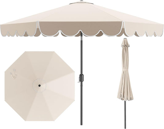 10 FT Patio Umbrella with Tilt Adjustment for Outdoor Spaces