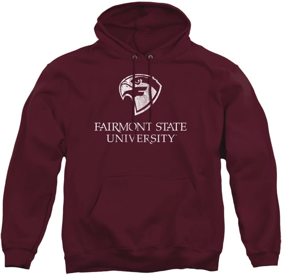 Official Collegiate Distressed Logo Adult Pullover Hoodie