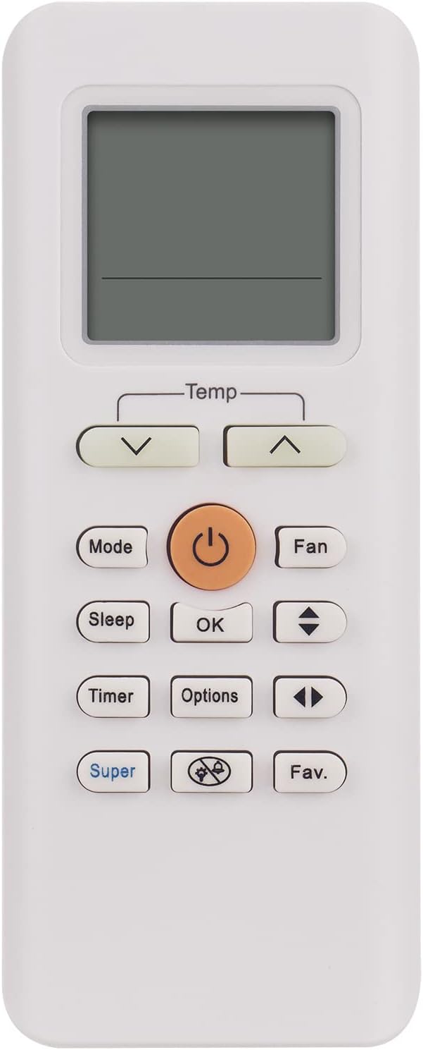 Beyution Remote Control: Fits Midea AC Models RG70E/BGEF