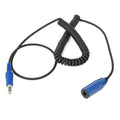 Rugged Radios Extension Coil Cord Cable for Intercoms - Flexible 8ft