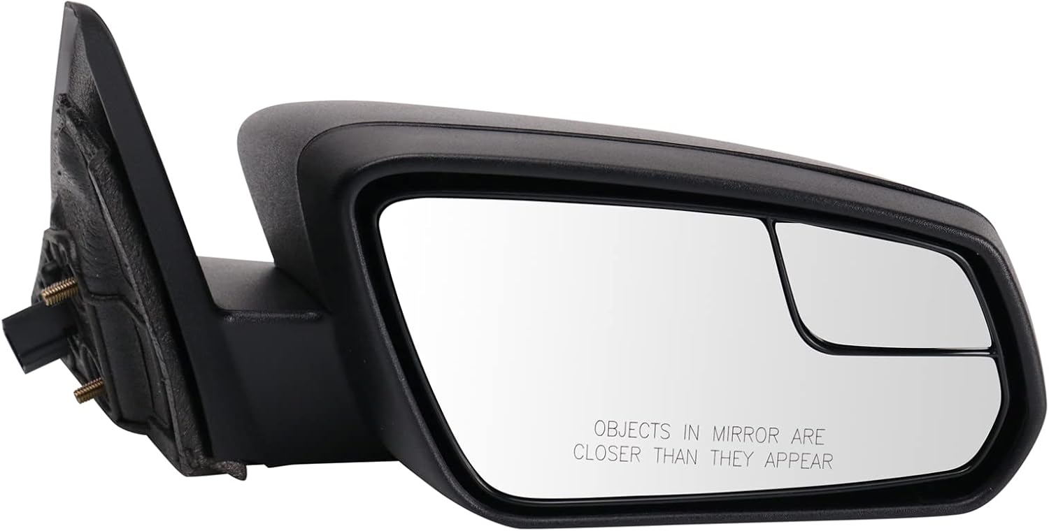 TRQ Passenger Side Power Mirror with Spotter Glass for Mustang