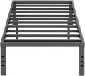 ZIYOO Twin Bed Frame 16 in Platform Bed - Sturdy, Quiet, with Storage