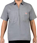 Short Sleeve 1/2 Zip Shirt for Men - Tough Work Short Sleeve
