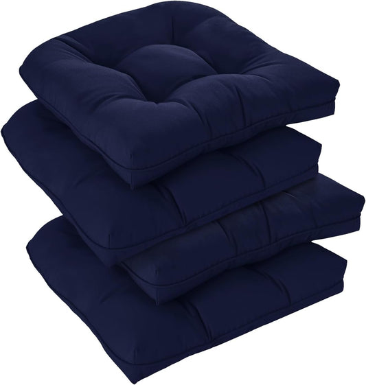 Downluxe Outdoor Chair Cushions Set of 4 for Patio Furniture
