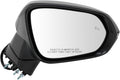 TRQ Passenger Side Power Heated Mirror with Memory and Blind Spot