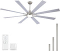 72 Inch Ceiling Fans with Lights and Remote - Quiet Dual Color 6-Speed