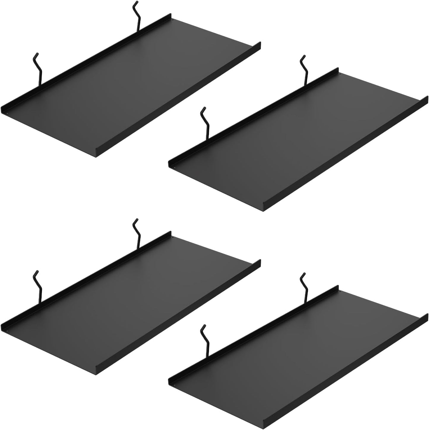 Large Pegboard Shelves Set of 4 for Storage and Organization