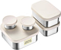 Flexibento Leak Proof Stainless Steel Lunch Box Set - Mix & Match Meal