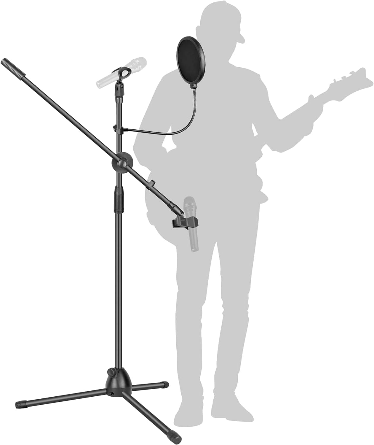 Adjustable Heavy Duty Portable Tripod Mic Stand for Performances