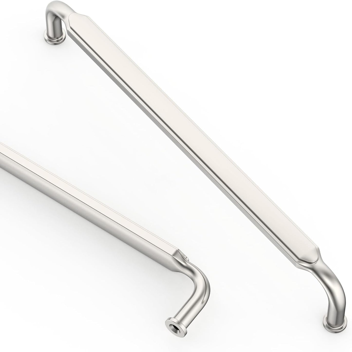 Brushed Satin Nickel Kitchen Cabinet Handles - 10 Pack 7.5 Inch