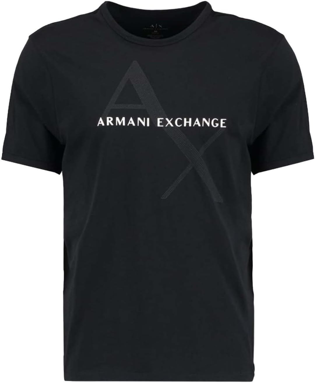 Armani Exchange Mens Crew Neck Logo Tee T Shirt for Comfort