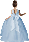 Flower Girls Dress for Wedding Satin Tulle Pageant Formal Dress
