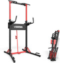 Foldable Power Tower Pull Up Bar Station - Adjustable to 88in