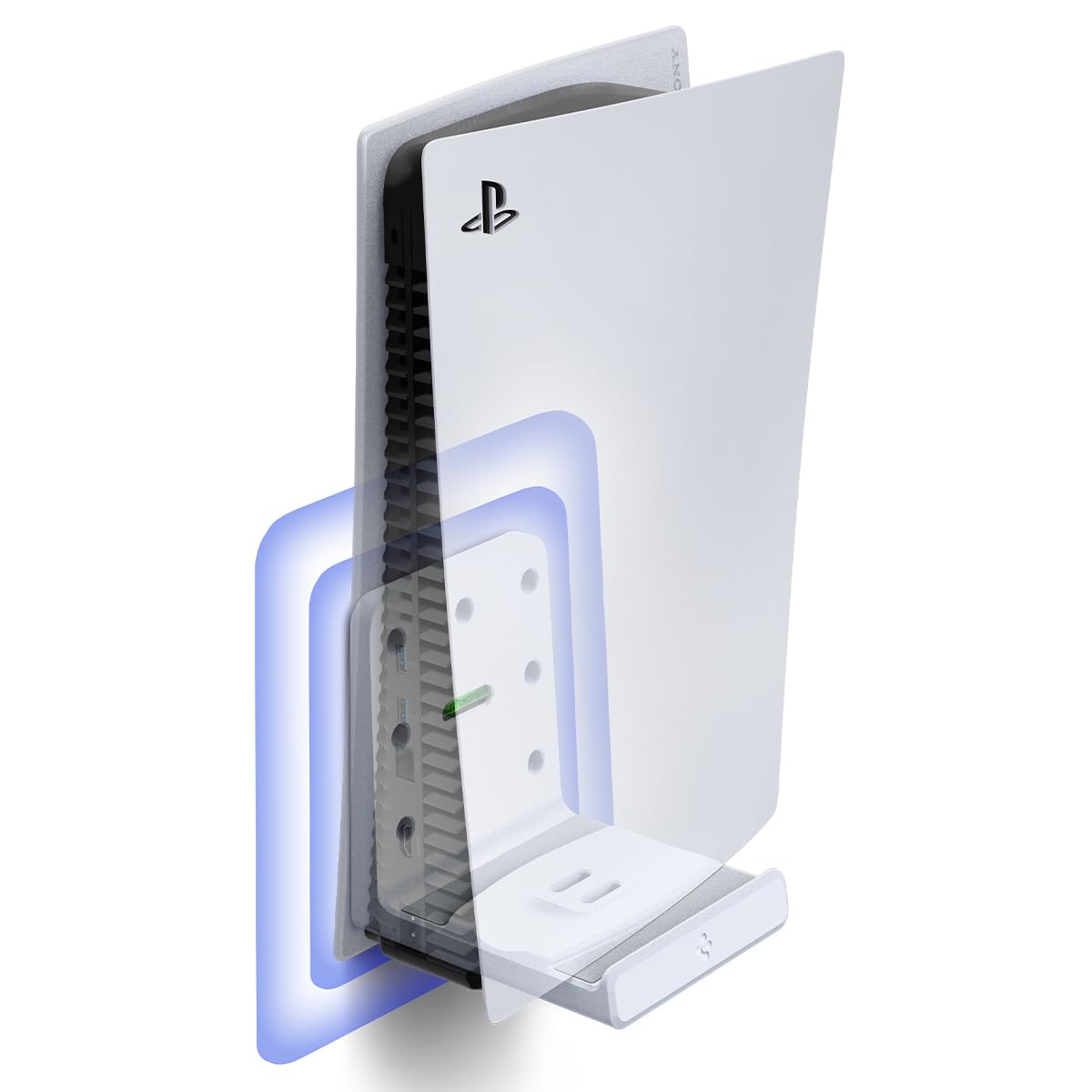 Spigen Wall Mount for PS5 - Easy, Secure White