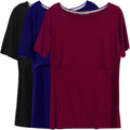 Smallshow Women's Maternity Nursing Tops Short Sleeve - Soft Stretch 6
