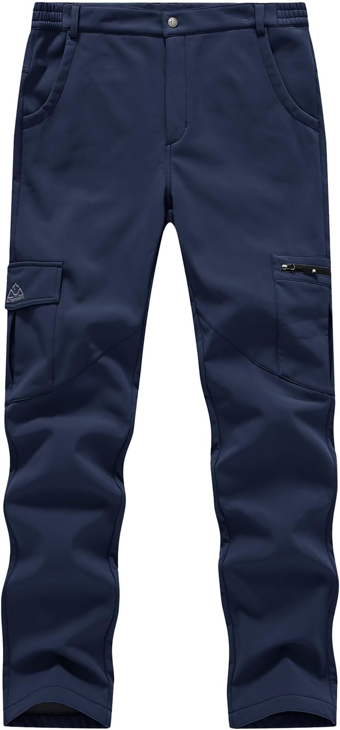 BGOWATU Women's Winter Hiking Pants: Fleece Lined & Waterproof