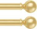 Gold Curtain Rods 2 Pack 36ft-88ft Adjustable 5/8 in - Heavy Duty