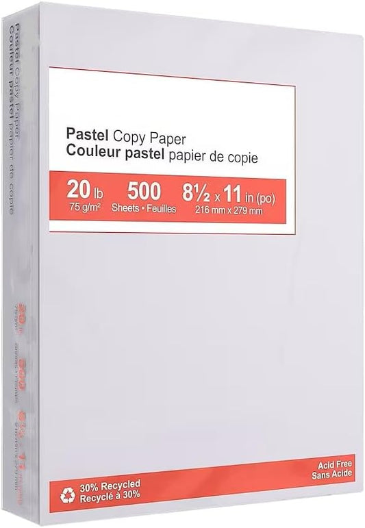 Gray Pastel Copy Paper - Vibrant 8 1/2 x 11 Sheets