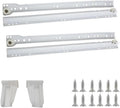 18 Inch Euro Slides Pack of 10 - Heavy Duty 75lb Drawer Slides
