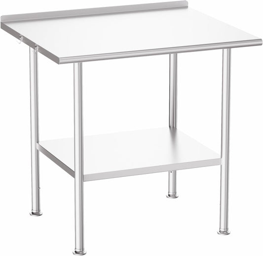 All-Stainless Steel Prep Table for Kitchens and Outdoor Use
